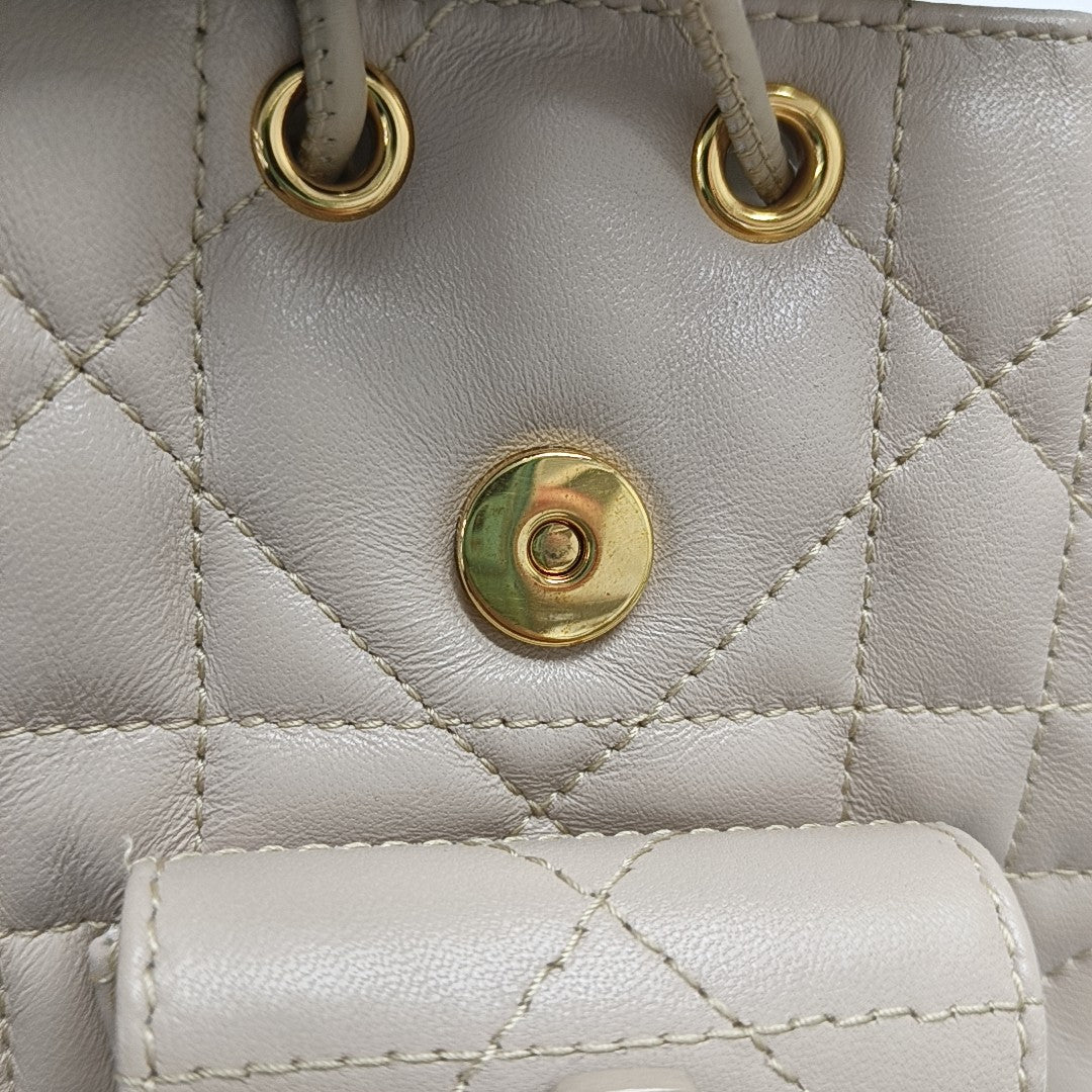 Dior Caro Cannage Lambskin Beige
