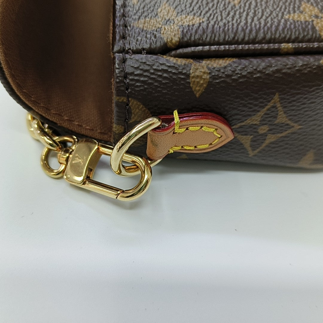 IVY Monogram Coated Canvas Brown