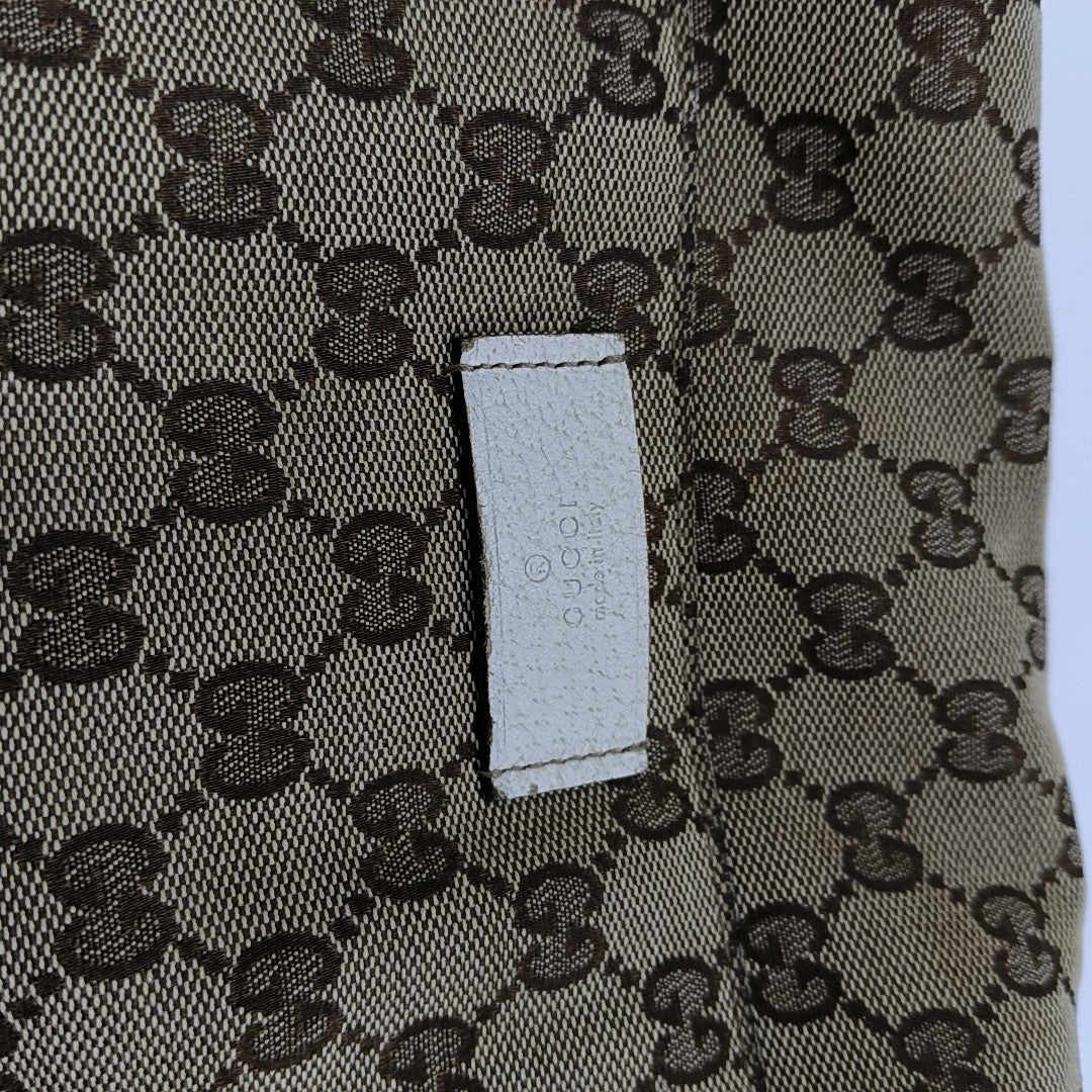 Monogram Canvas Shoulder Bag Beige