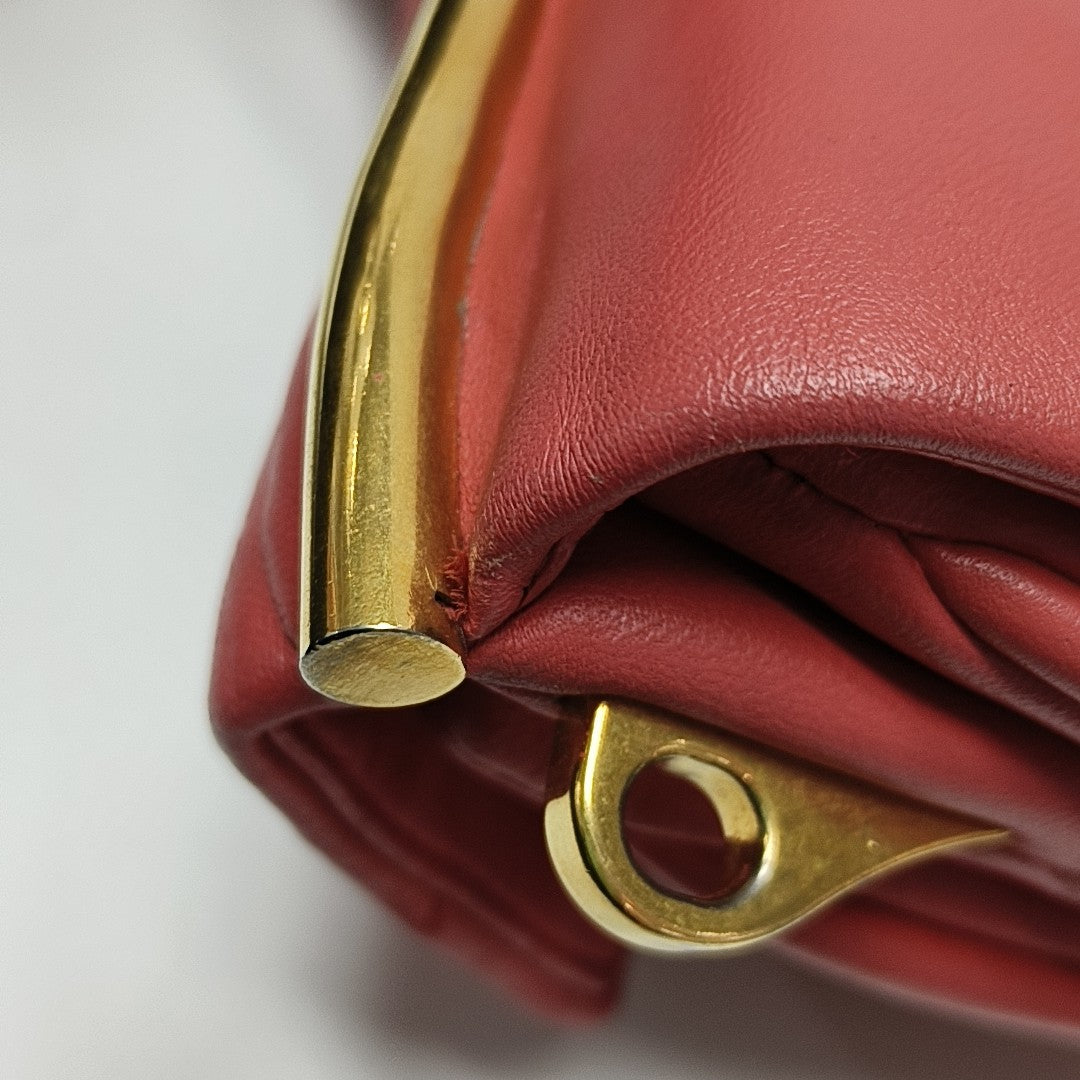 Lambskin Shoulder Bag Red