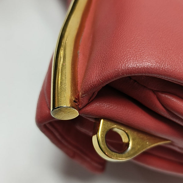Lambskin Shoulder Bag Red