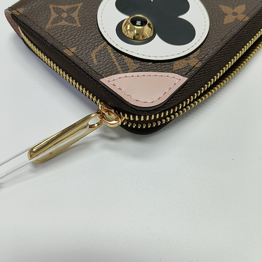 ZIPPY Monogram Coated Canvas Brown Wallet