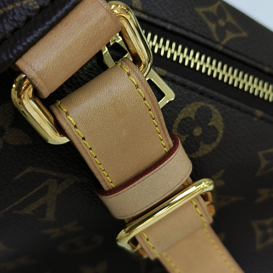 BUMBAG Monogram Coated Canvas Brown
