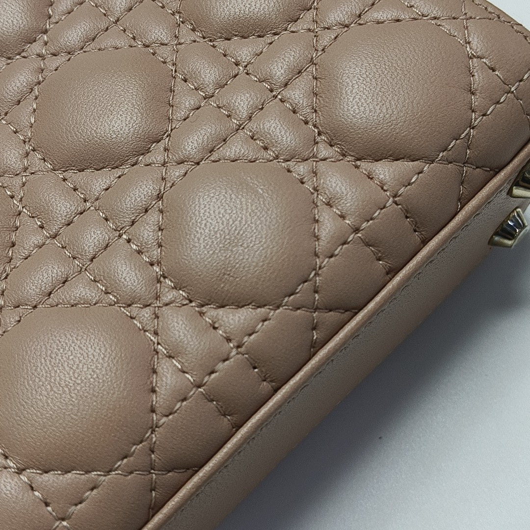 Lady Dior Super Mini Cannage Lambskin Pink