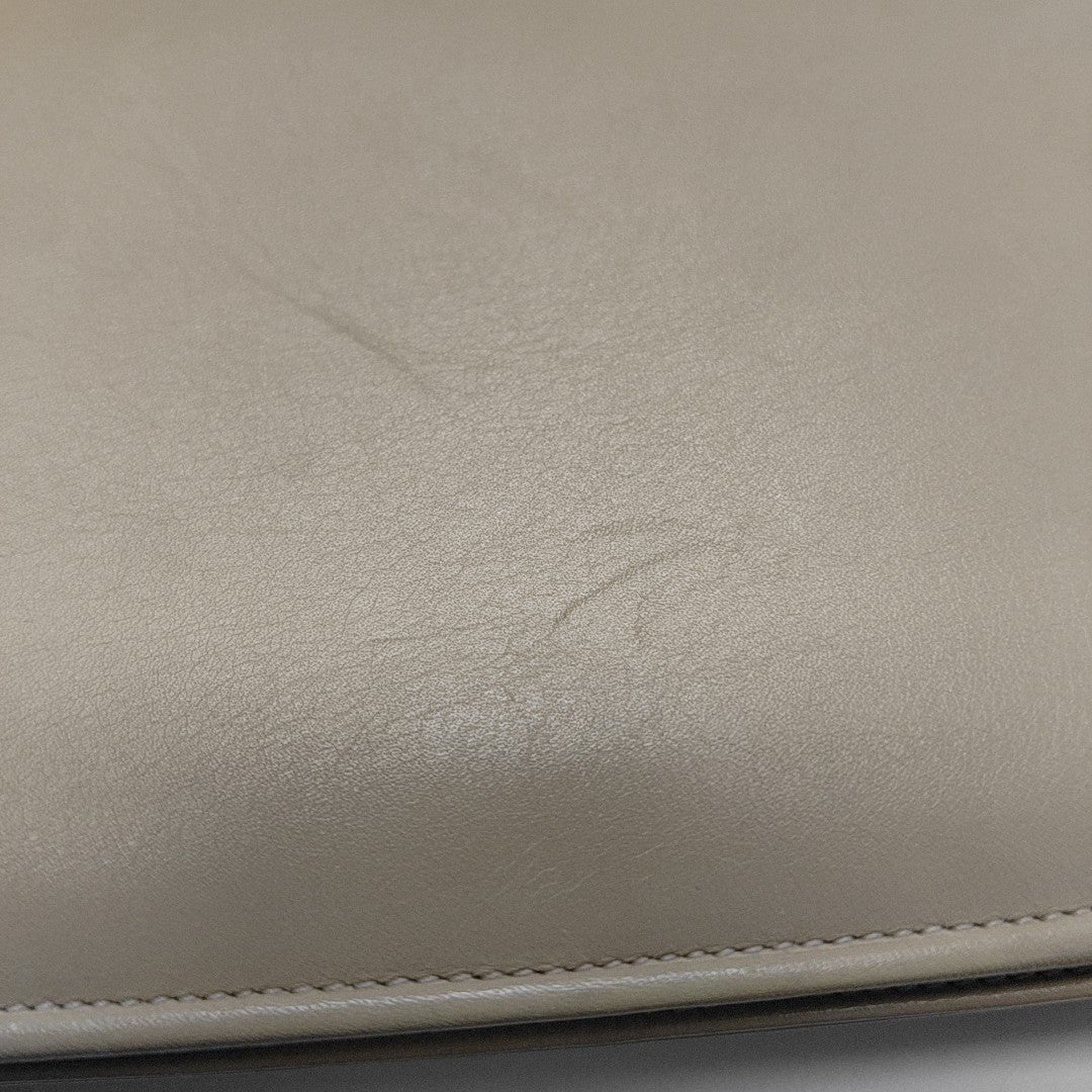 Calfskin Top Handle Bag Beige
