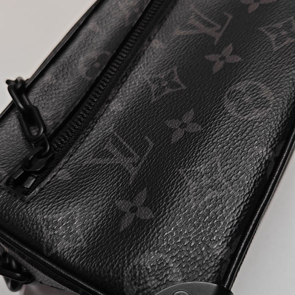 SOFT TRUNK Mini Monogram Coated Canvas Black