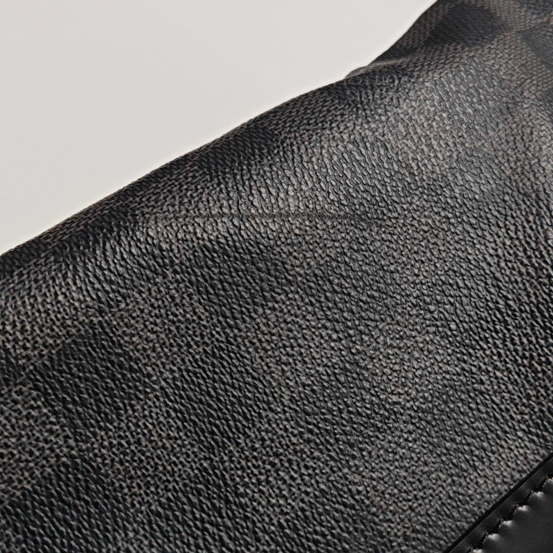 TADAO MM Damier Graphite Coated Canvas Gray