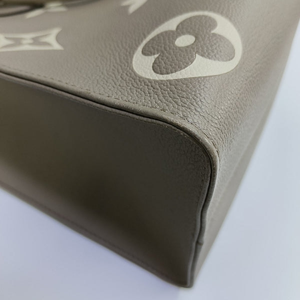 ONTHEGO MM Monogram Calfskin Gray