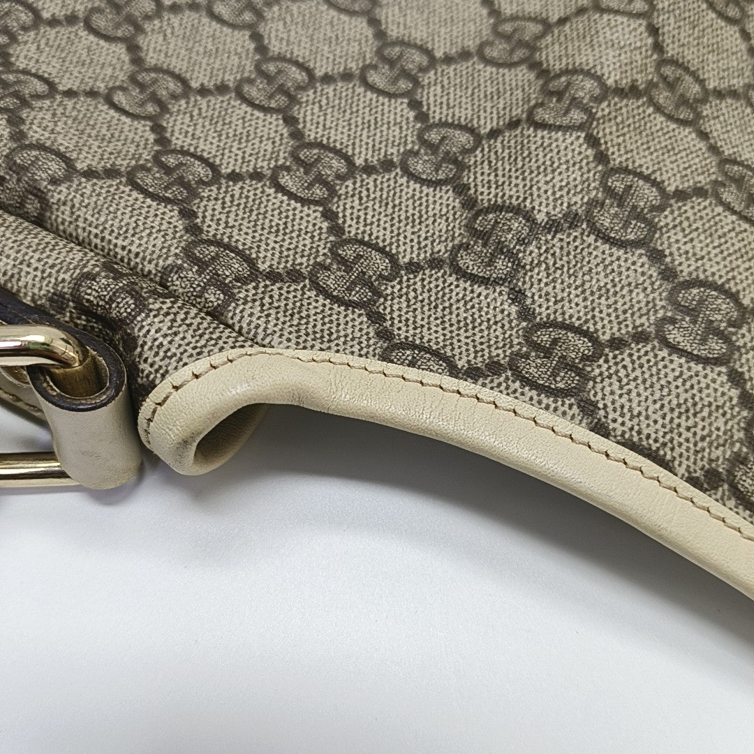 Ligne Shima Monogram Coated Canvas Beige