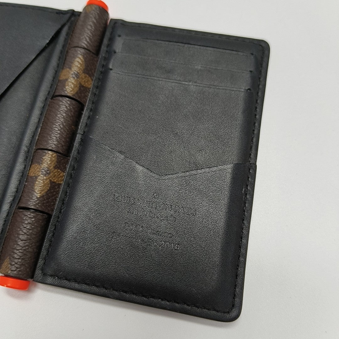 Monogram Coated Canvas Card Holder Mini Brown