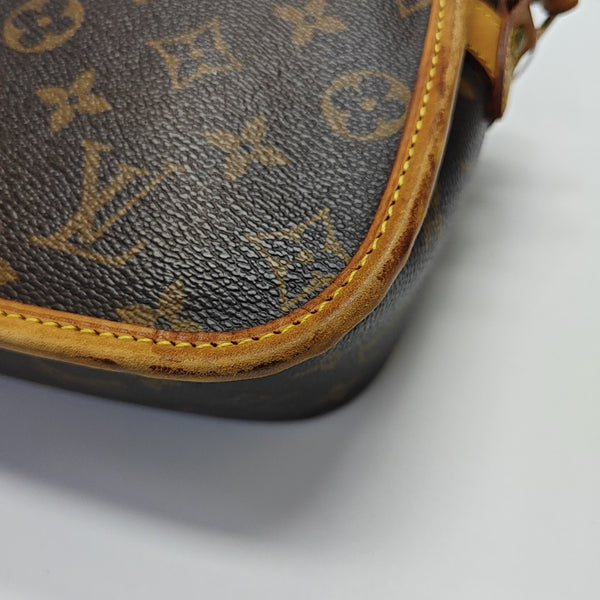 SOLOGNE PM Monogram Coated Canvas Brown