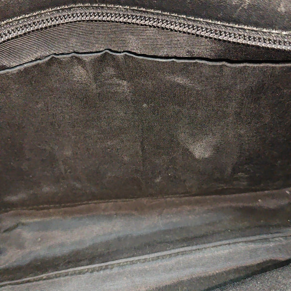 Calfskin Top Handle Bag Black
