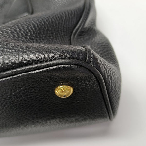 Calfskin Shoulder Bag Black