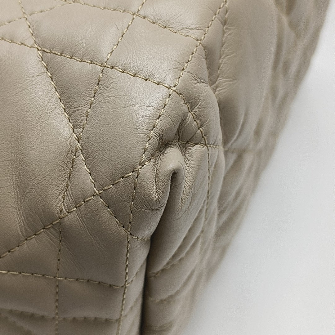 Toujours Medium Cannage Calfskin Beige