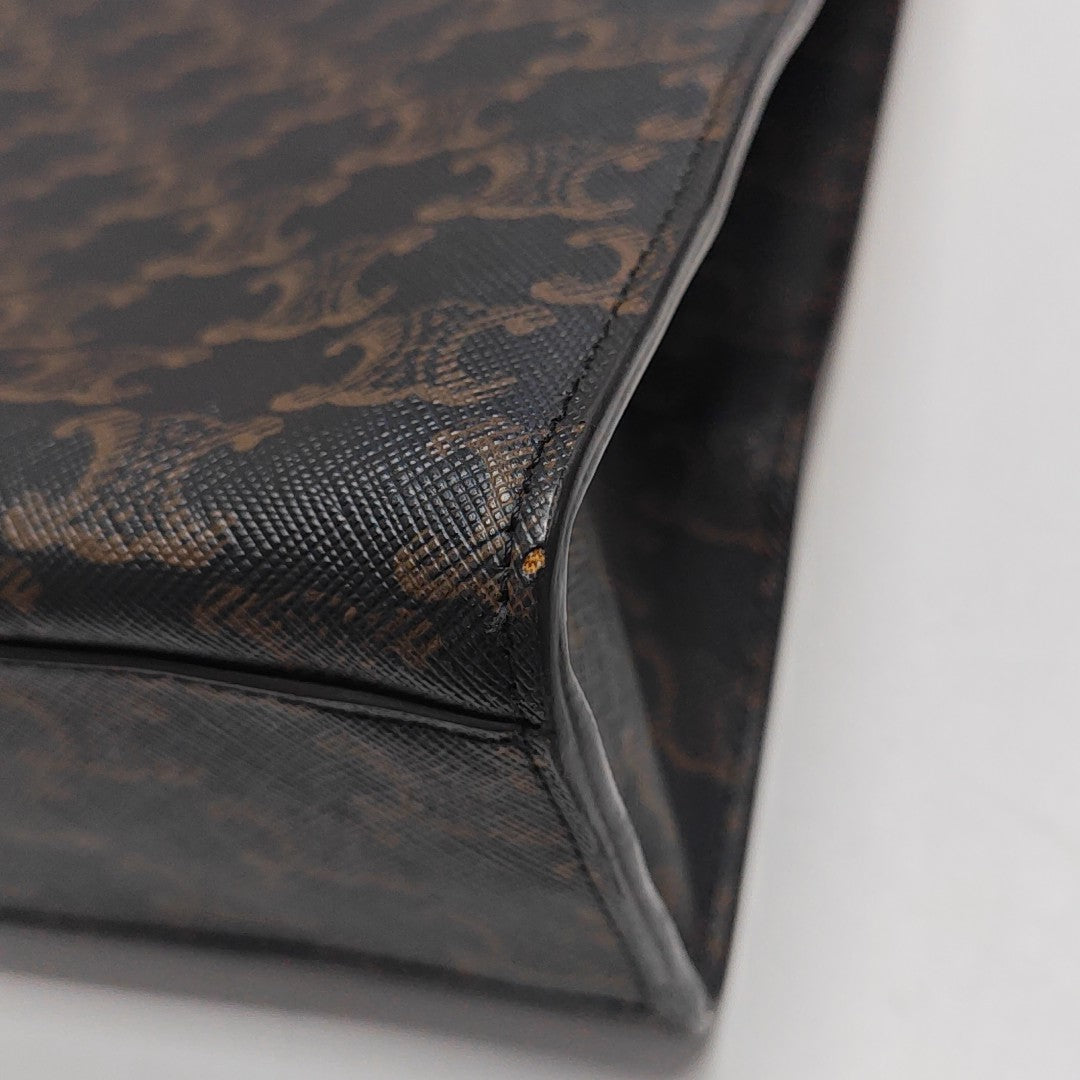 CABAS CELINE Medium Coated Canvas Brown