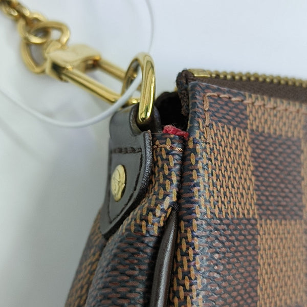 EVA Damier Ebene Coated Canvas Brown