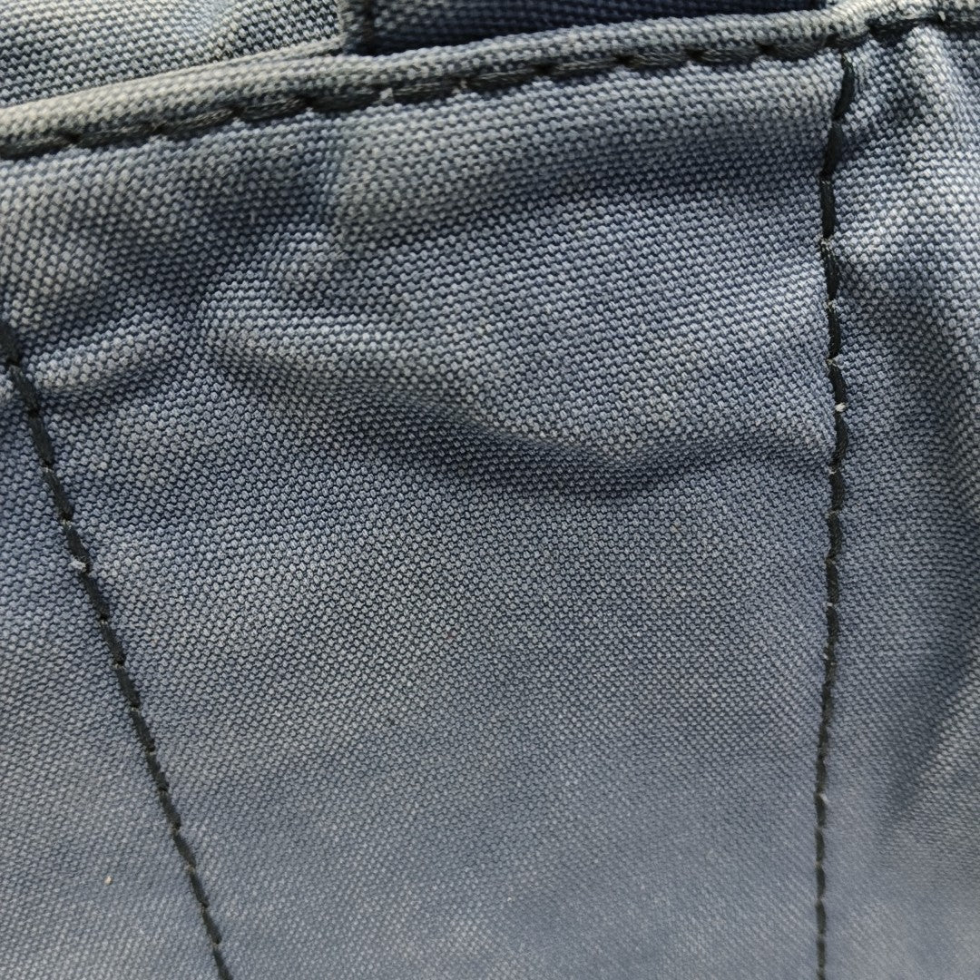 Denim Quilted Canvas Blue