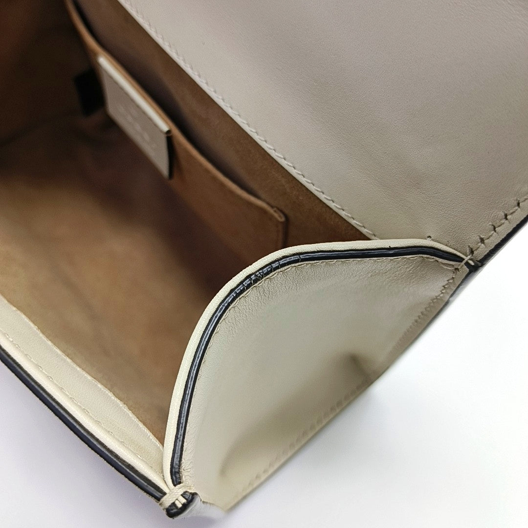 Authenticated pre-owned  Padlock Small Calfskin White - Shoulder Bag at Looply