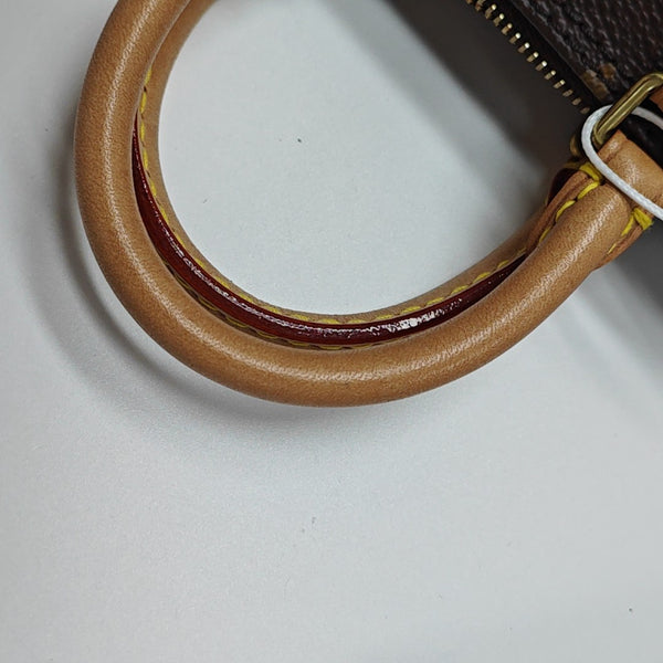SPEEDY Nano Monogram Coated Canvas Brown