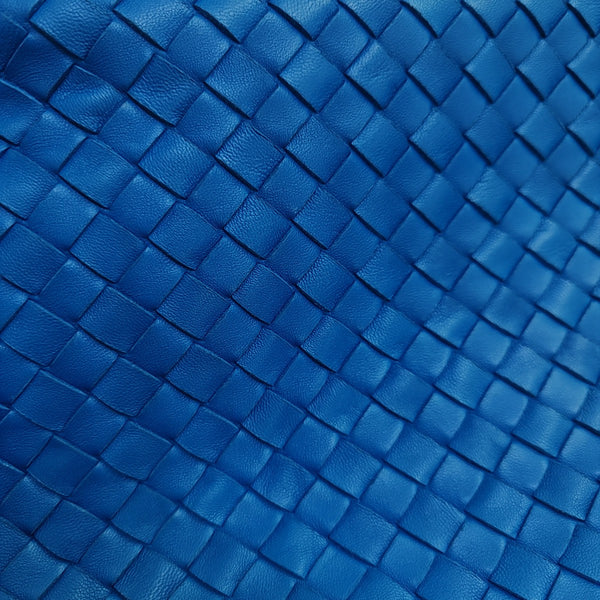 Lambskin Top Handle Bag Blue