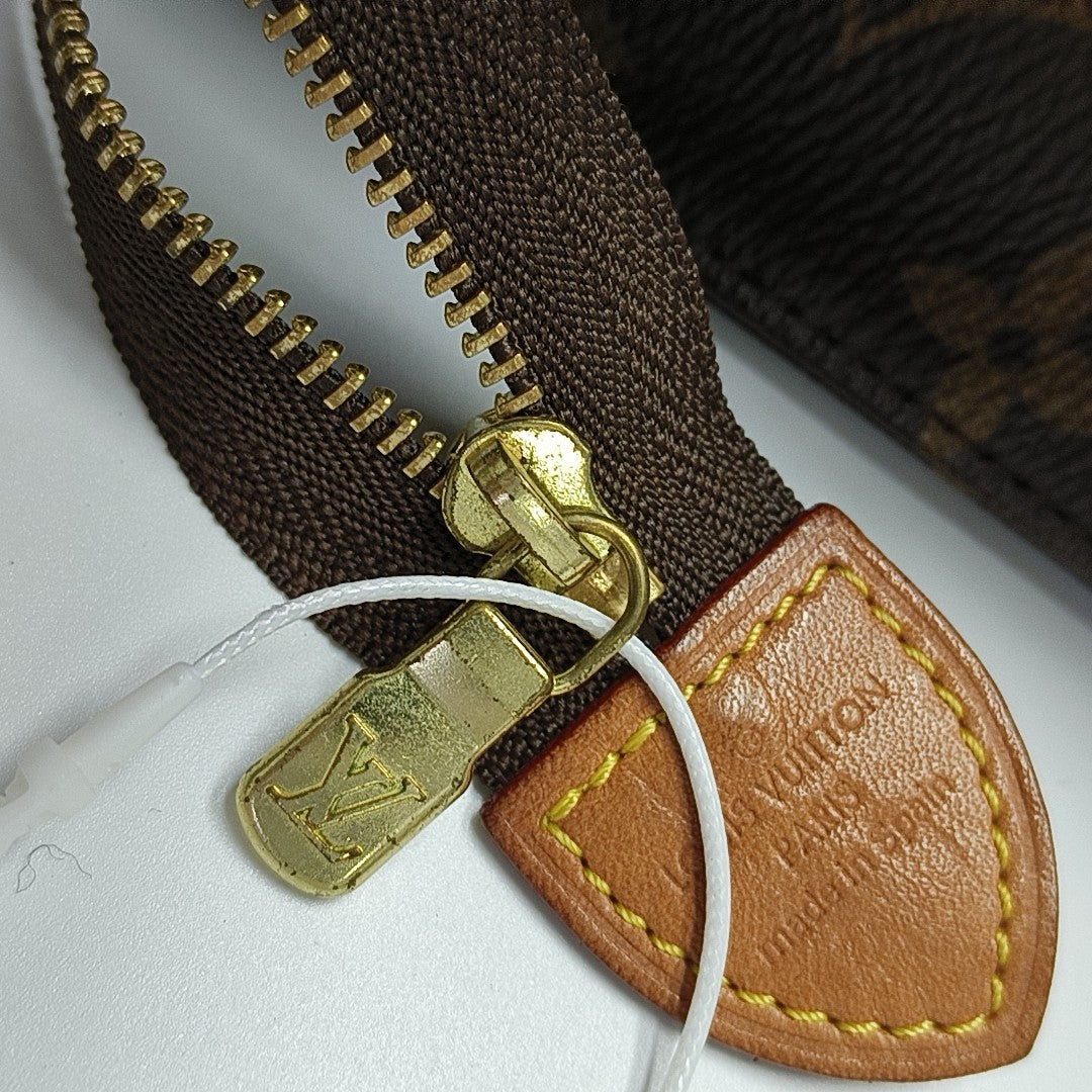 TOILET POCKET 19 Monogram Coated Canvas Brown