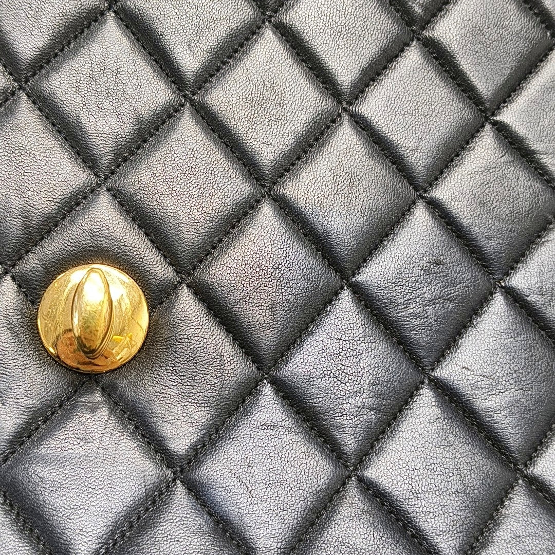 Quilted Lambskin Black