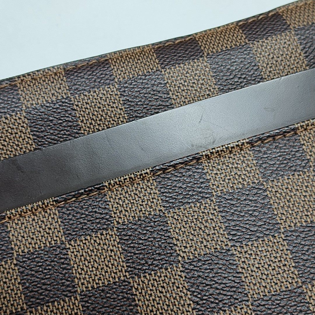 SAINT LOUIS Damier Ebene Coated Canvas Brown