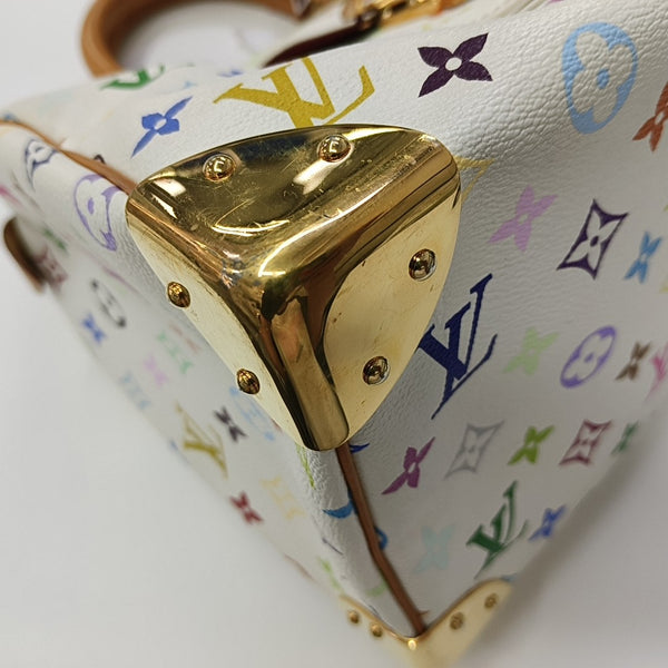 LV × TM SPEEDY 30 Monogram Coated Canvas White