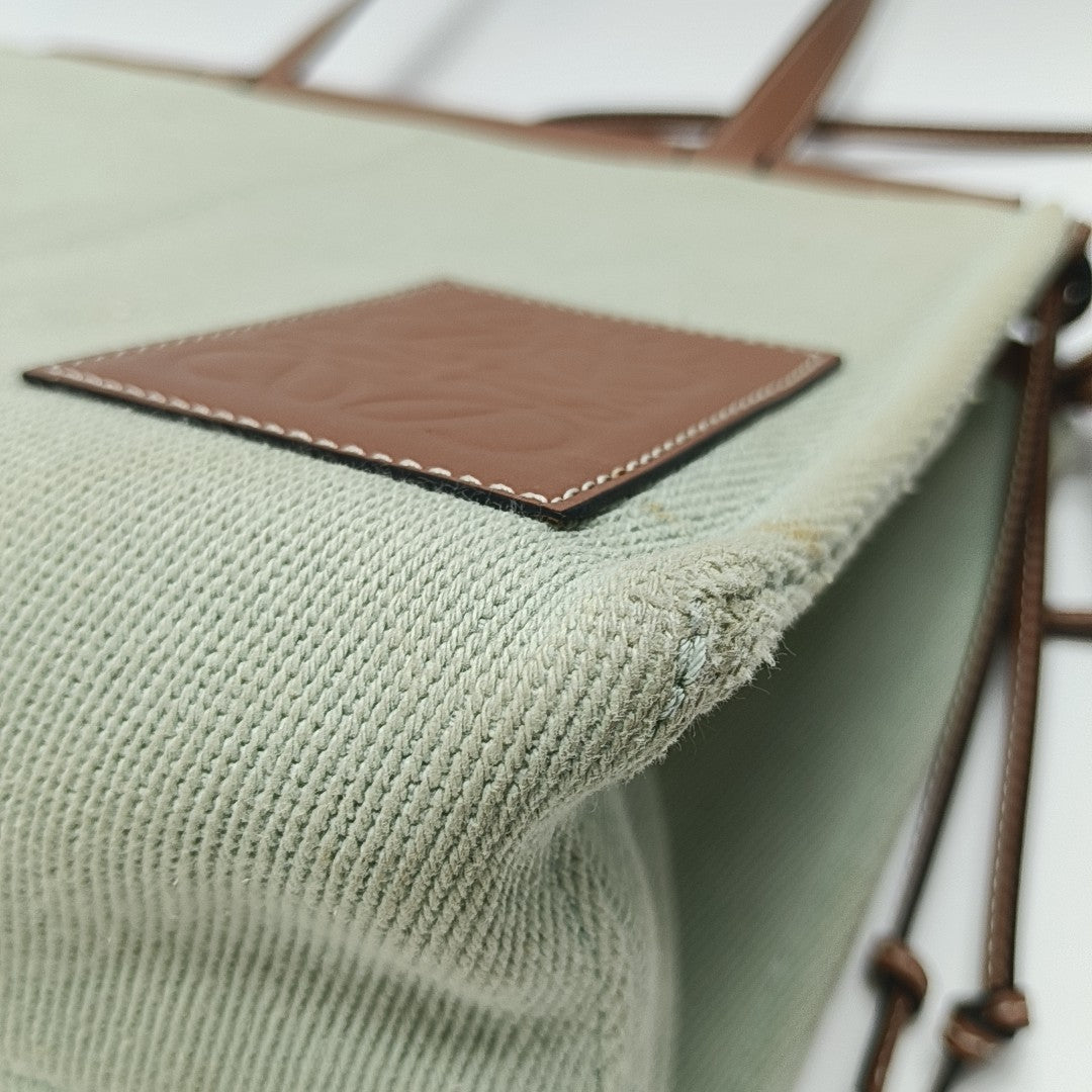 Cushion Small Canvas Green