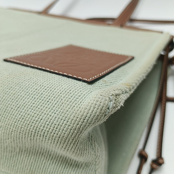 Cushion Small Canvas Green