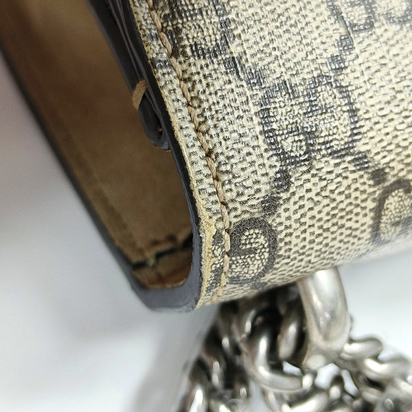 Dionysus Mini Monogram Coated Canvas Beige