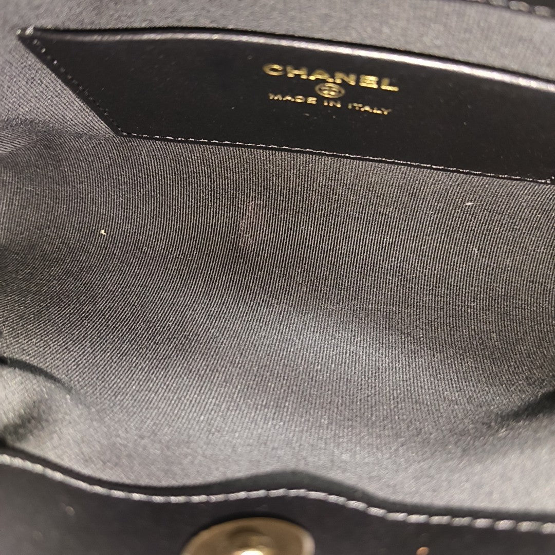 CHANEL 31 Nano Quilted Calfskin Black