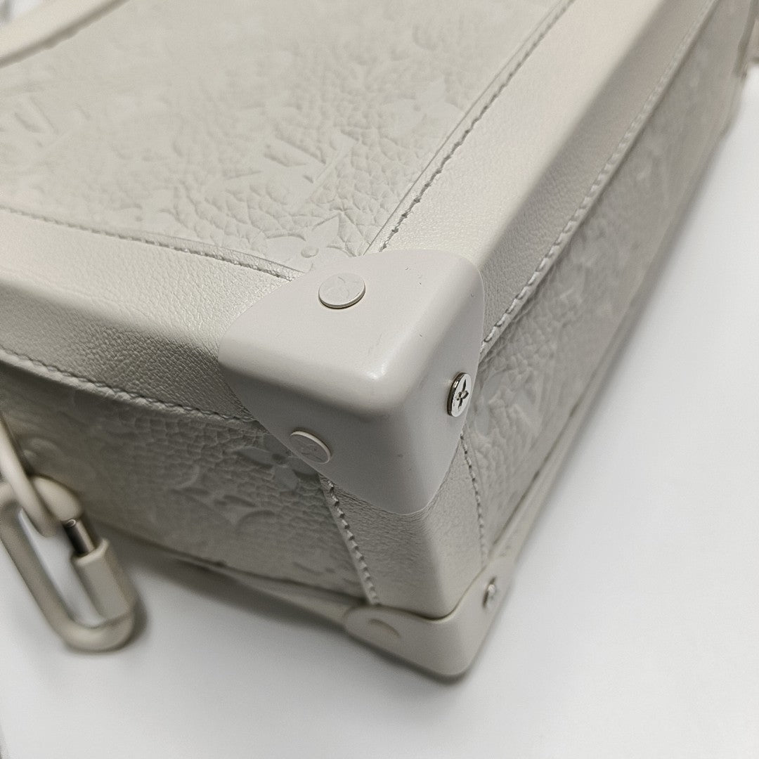 SOFT TRUNK Monogram Calfskin White