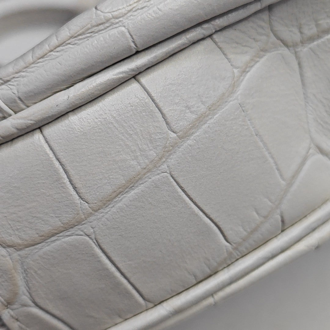 Le Cagole Mini Calfskin White