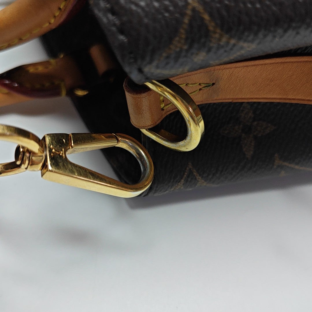 MONTAIGNE Monogram Coated Canvas Brown