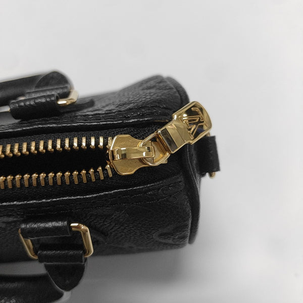SPEEDY Nano Monogram Calfskin Black