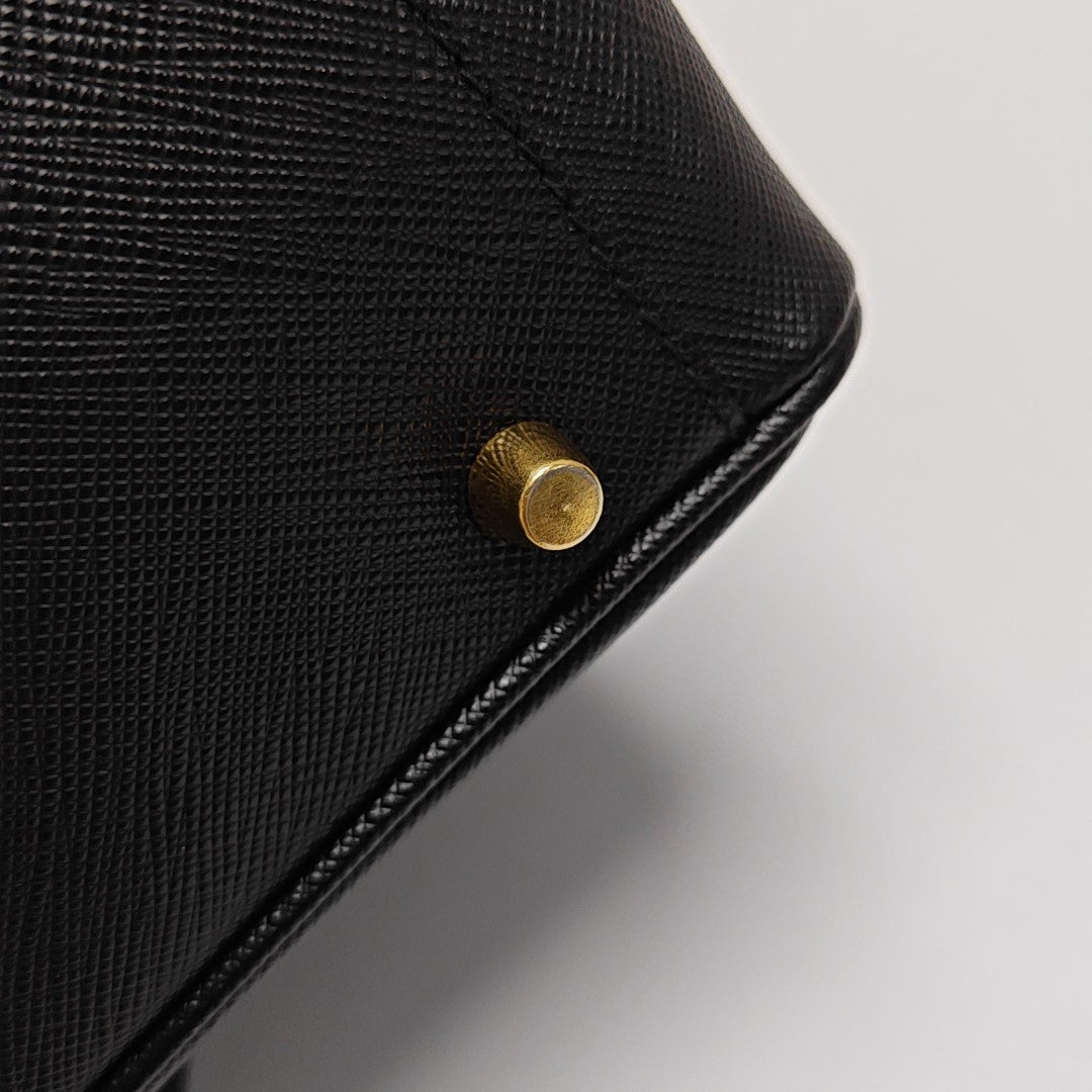 Bauletto Saffiano Calfskin Black