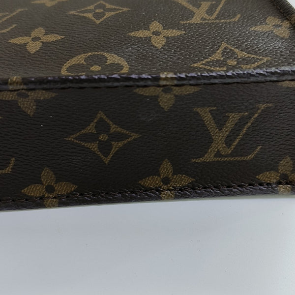SAC PLAT Mini Monogram Coated Canvas Brown