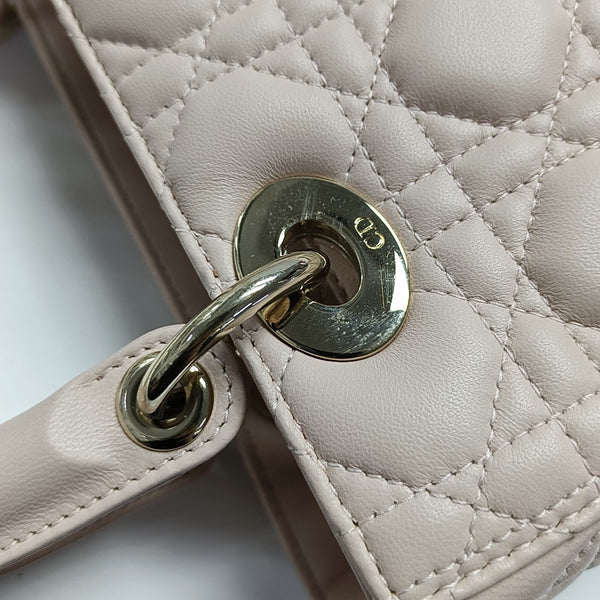 Lady Dior Medium Cannage Lambskin Pink