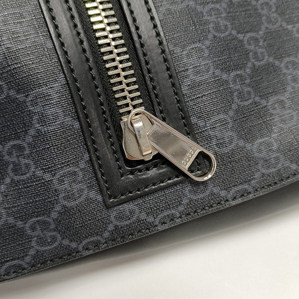 Monogram Coated Canvas Crossbody Bag Black