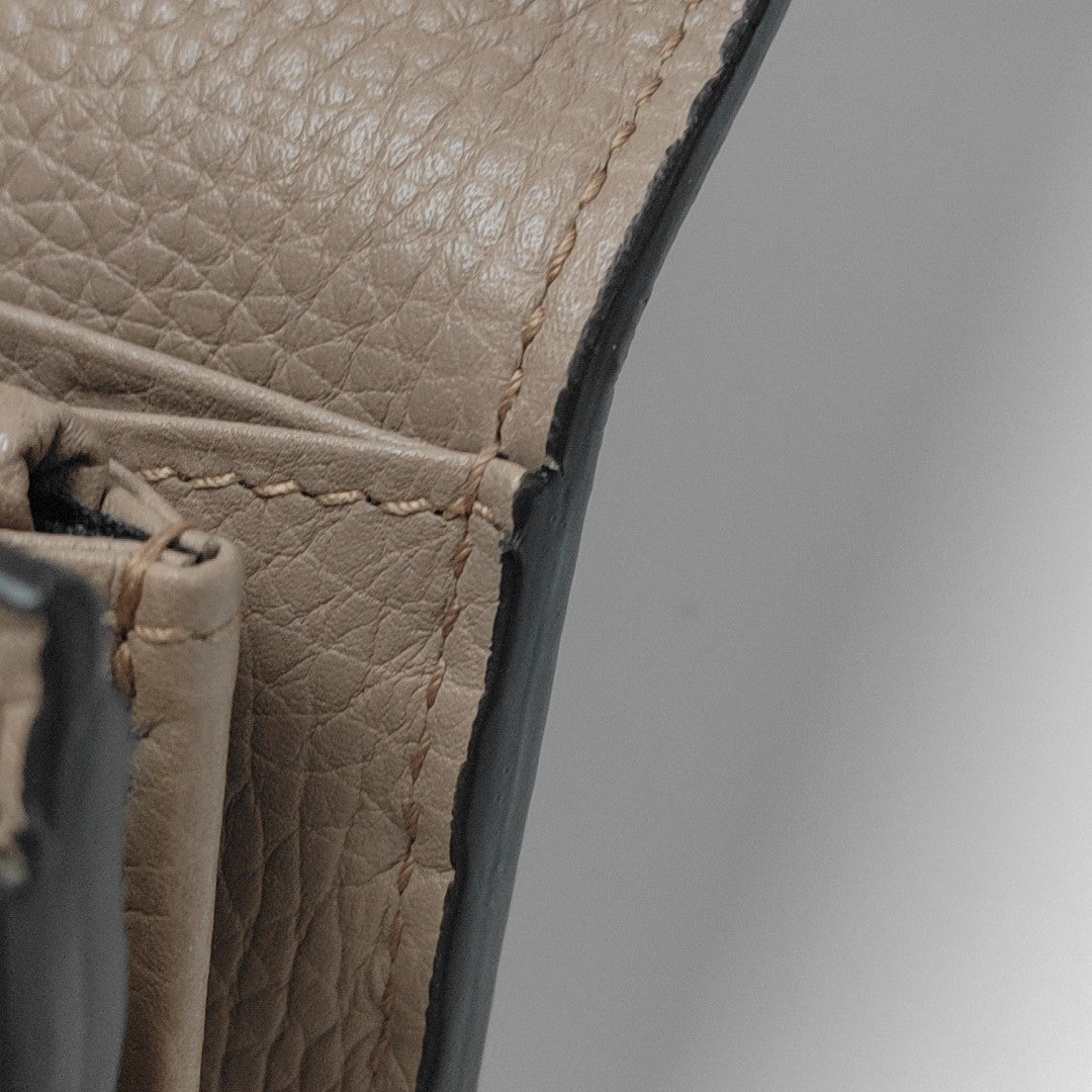 Animalier Calfskin Beige Wallet