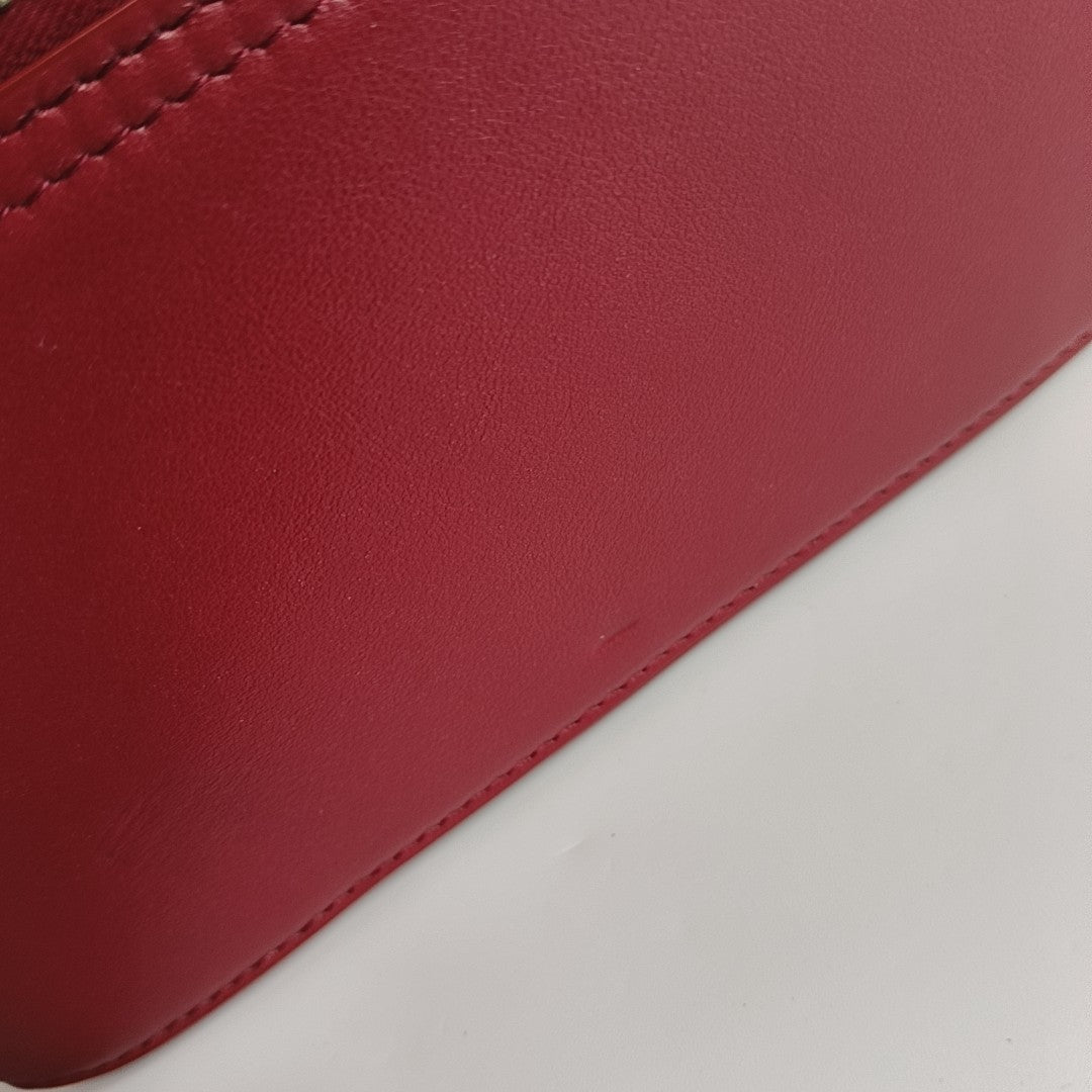 World Tour Large Calfskin Red