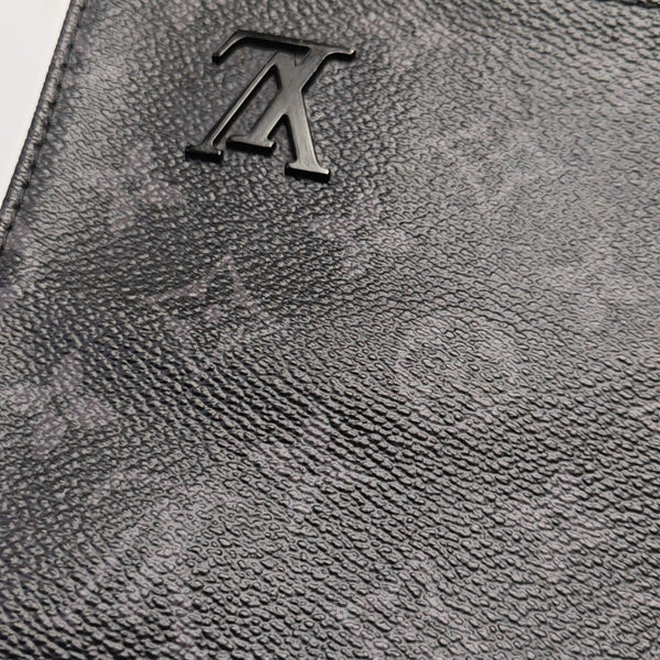 DISTRICT MM Monogram Coated Canvas Black