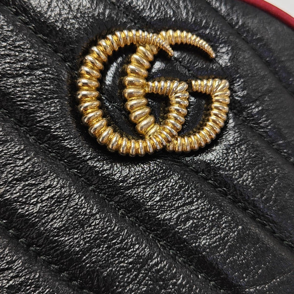 GG Marmont Mini Quilted Calfskin Black