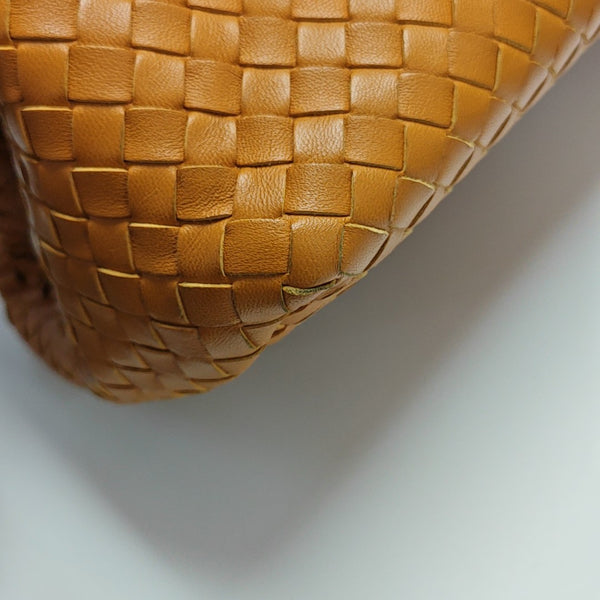 Lambskin Top Handle Bag Orange