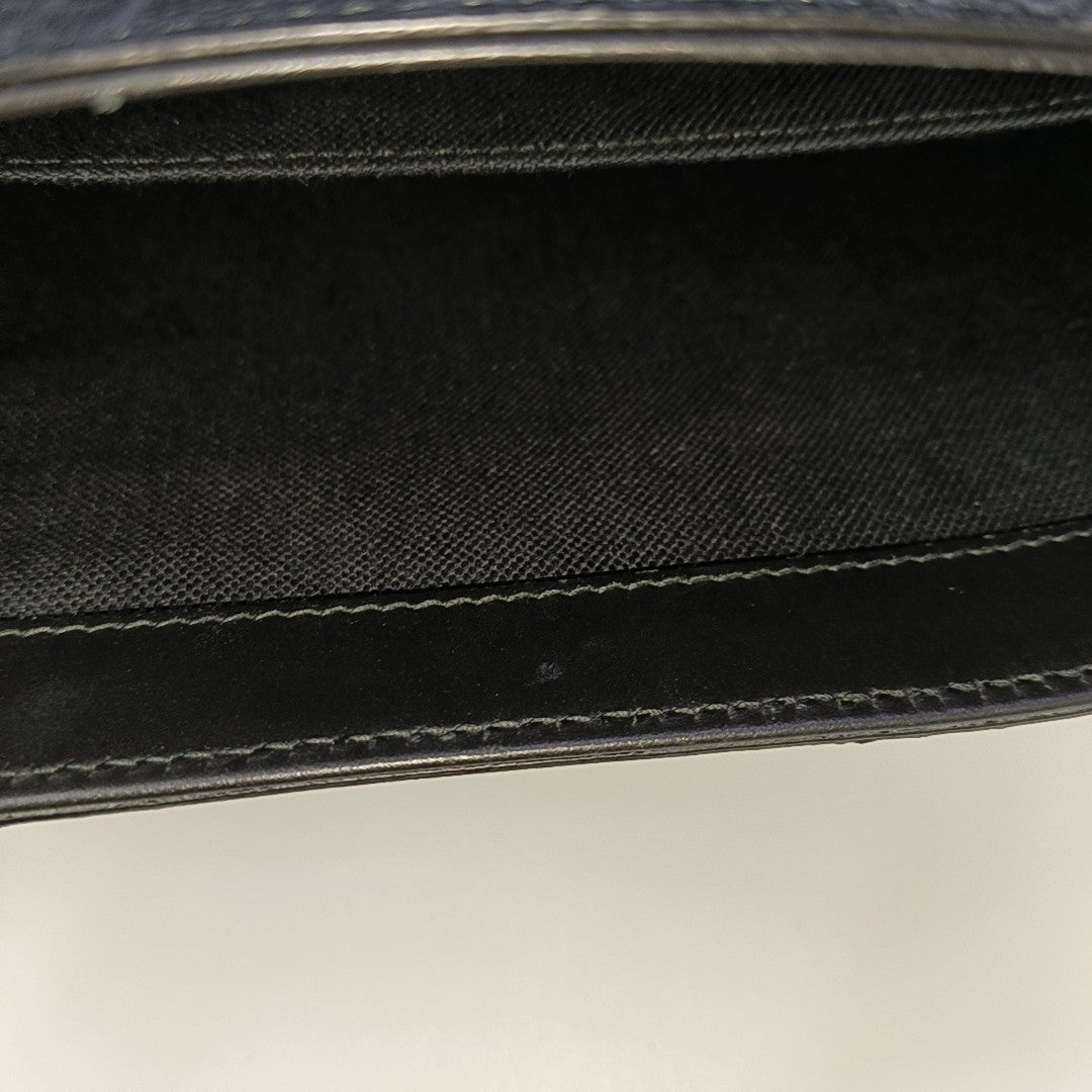 Monogram Coated Canvas Shoulder Bag Black