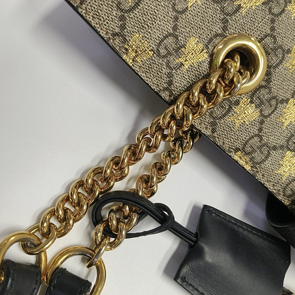 Padlock Medium Monogram Coated Canvas Brown