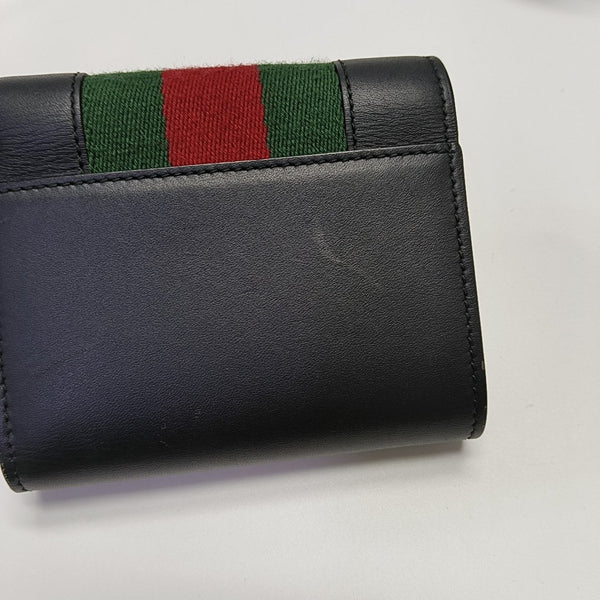 Sylvie Calfskin Black Wallet