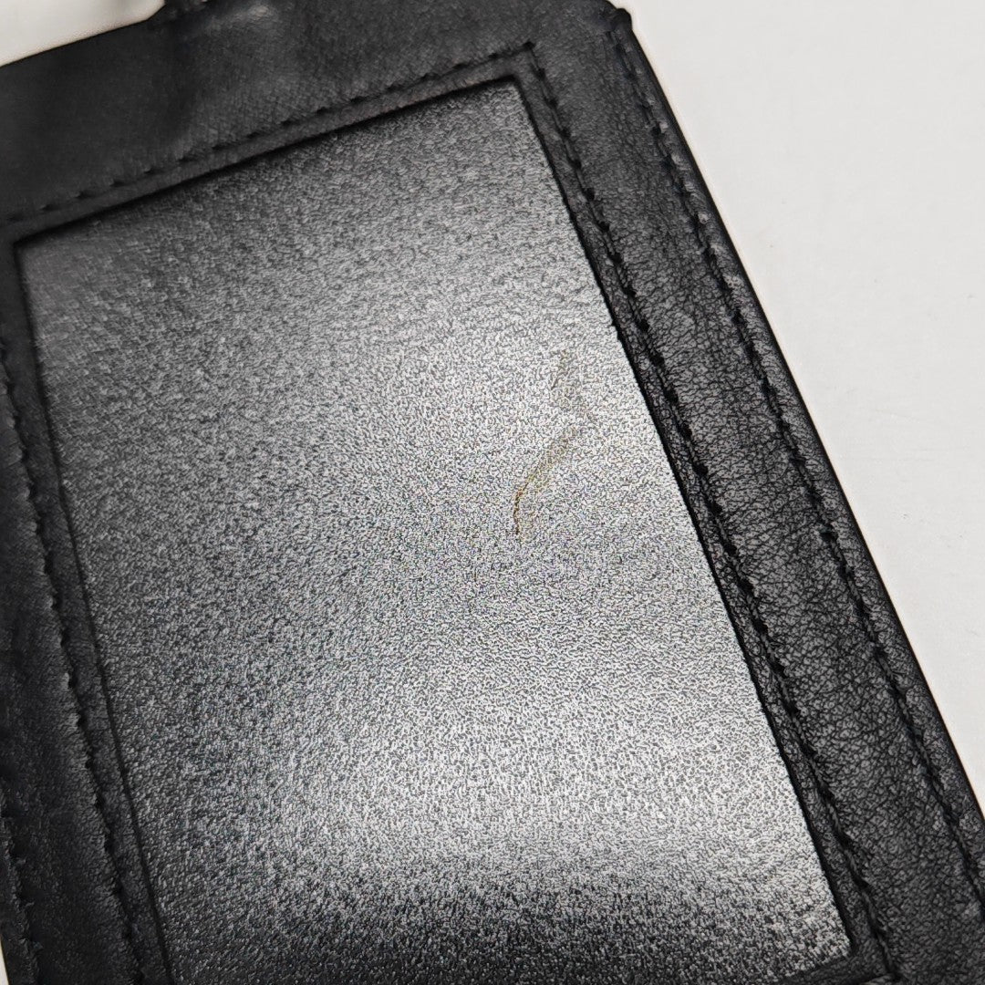 Oblique Canvas Card Holder Black