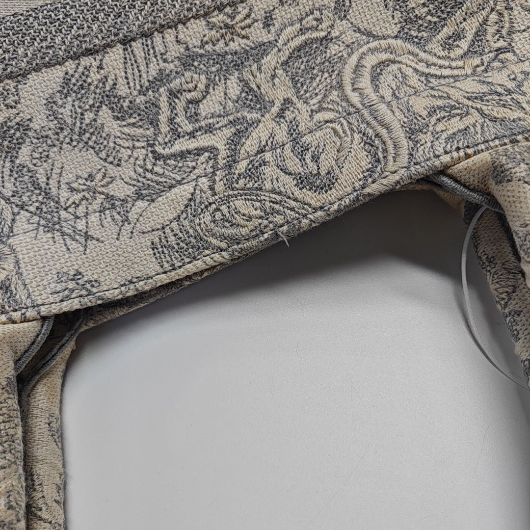 Book Tote Medium Fabric Gray